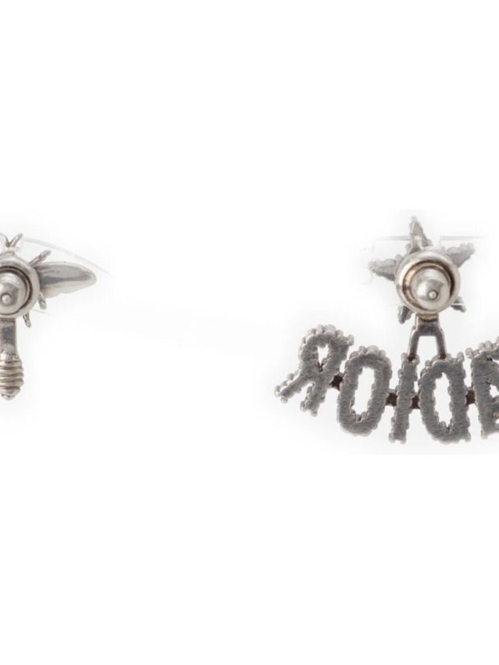 Dior J'adior Rhinestone Earrings Silver - Picture 2 of 8